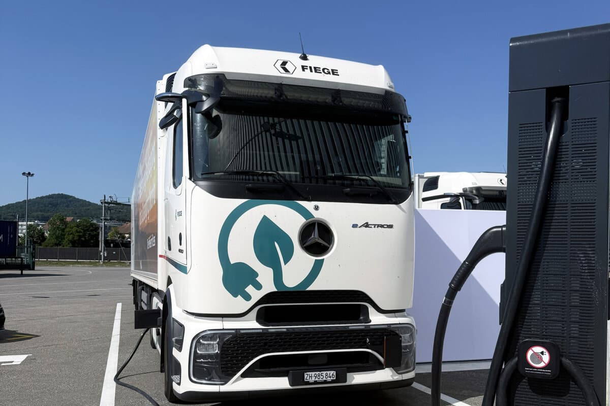 Fiege mit neuem Ladepark für Elektro-Lkw in Oftringen