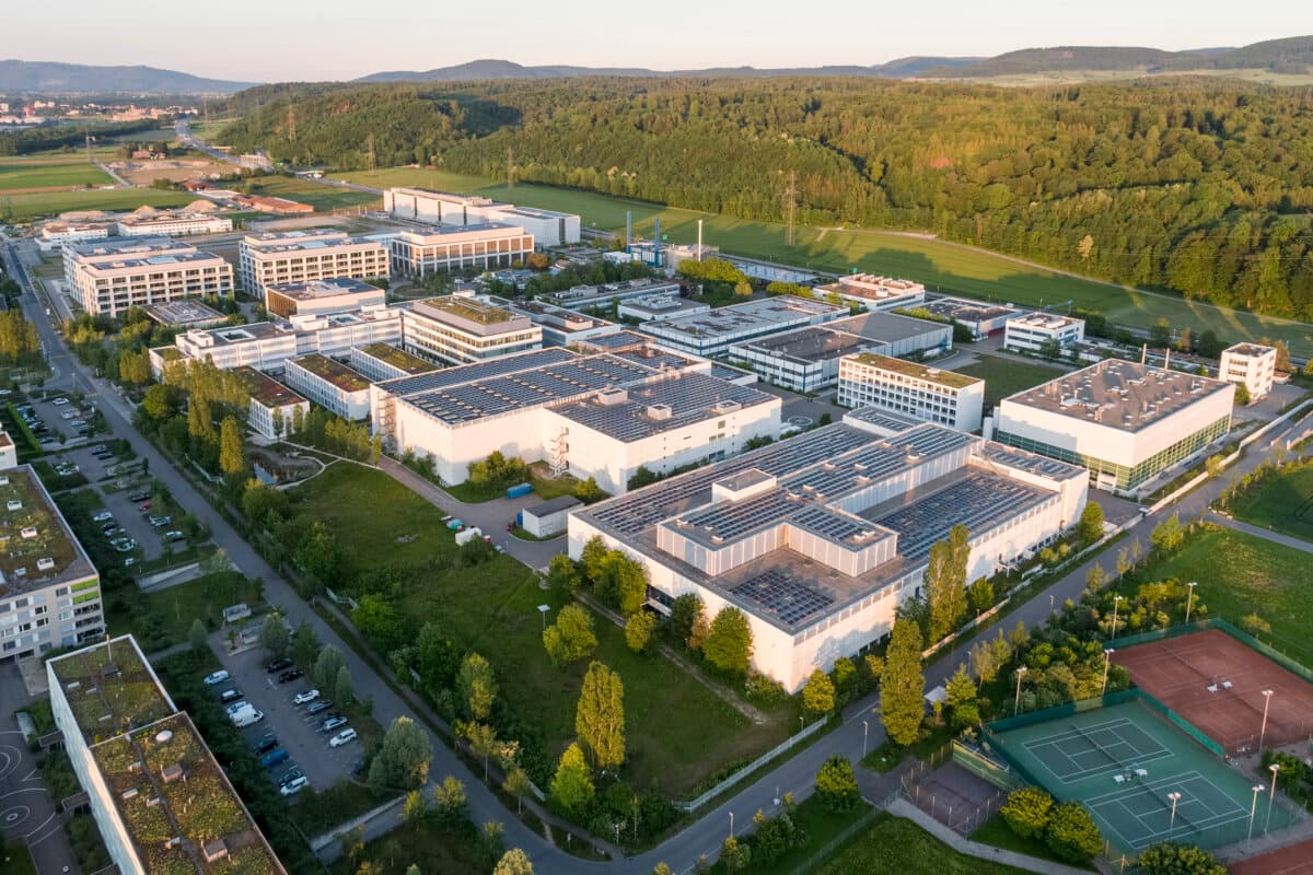 Roche Kaiseraugst from the Air