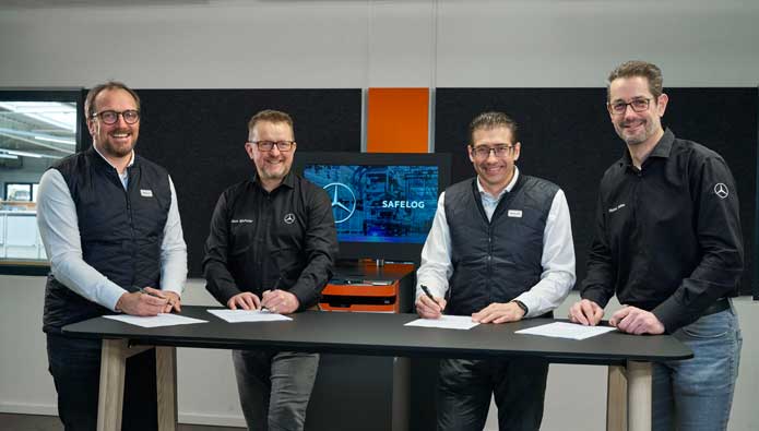 Mercedes-Benz baut Zusammenarbeit mit Safelog aus